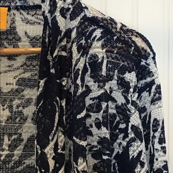 Ruby Rd. | Plus Size Women’s Cardigan Sweater Blue/White 3X - Picture 5 of 16